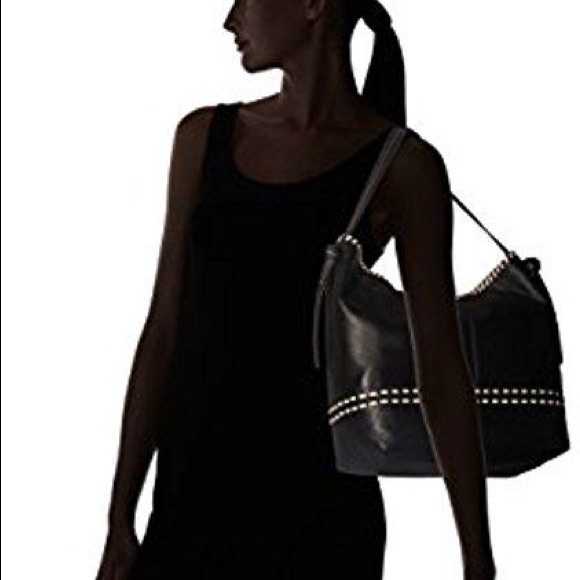 Cole Haan Brynn Leather Hobo in Black - Picture 5 of 5